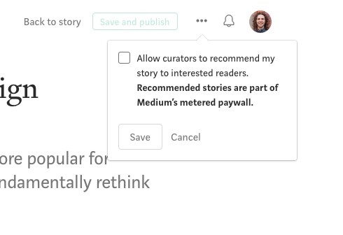 Adding an article to Medium’s paywall.
