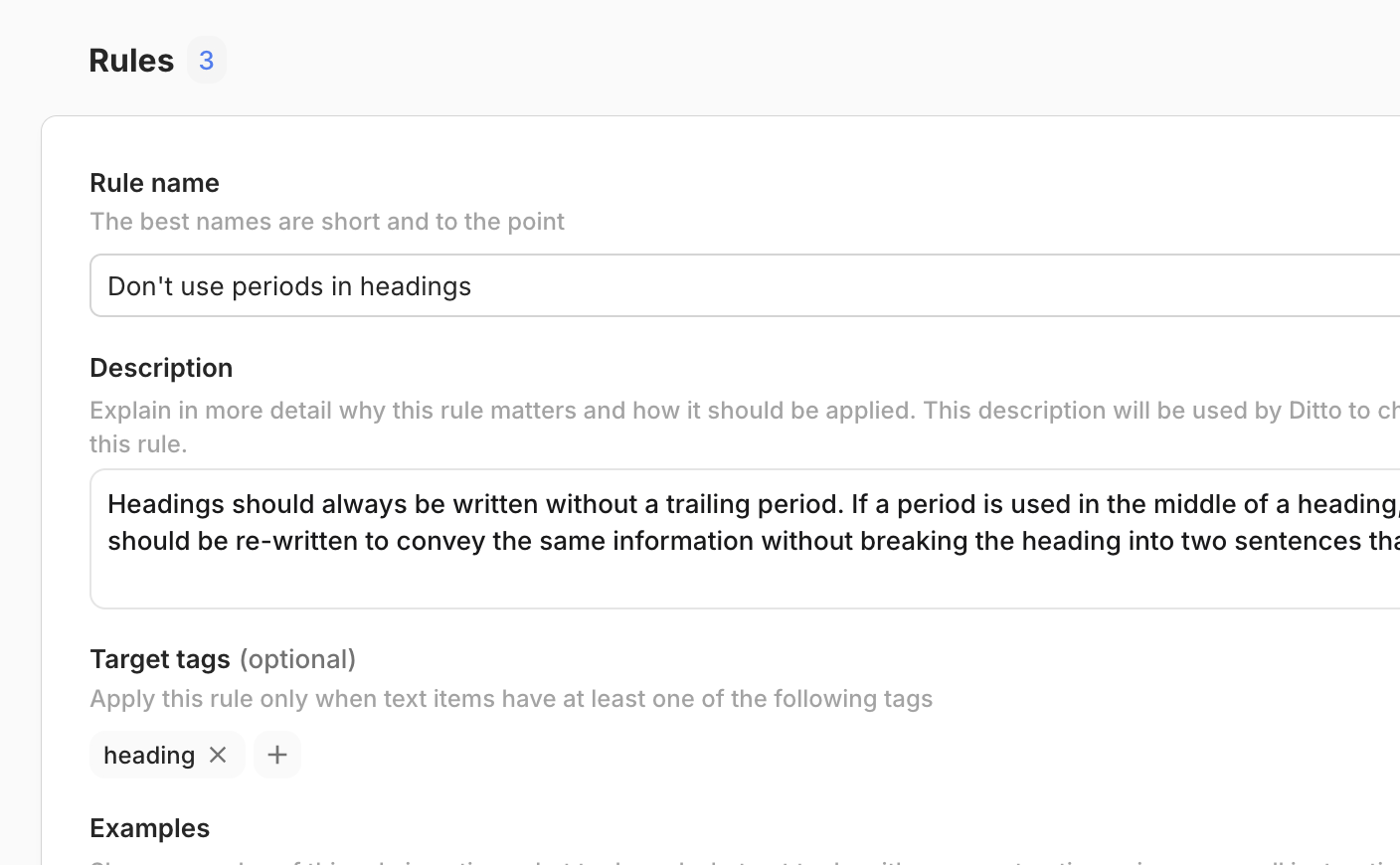 A styleguide rule